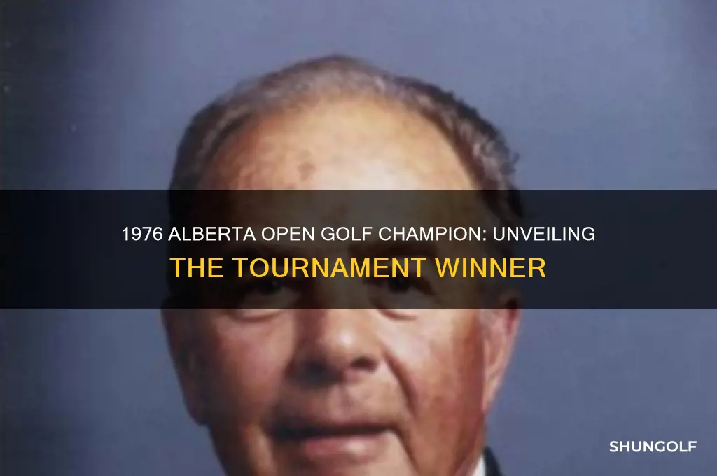who won the 1976 alberta open golf tournment