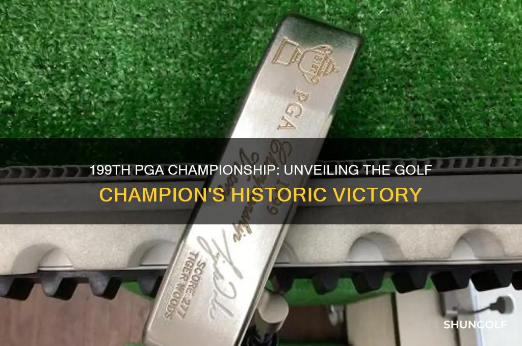 who won the 199th pga championship for golf