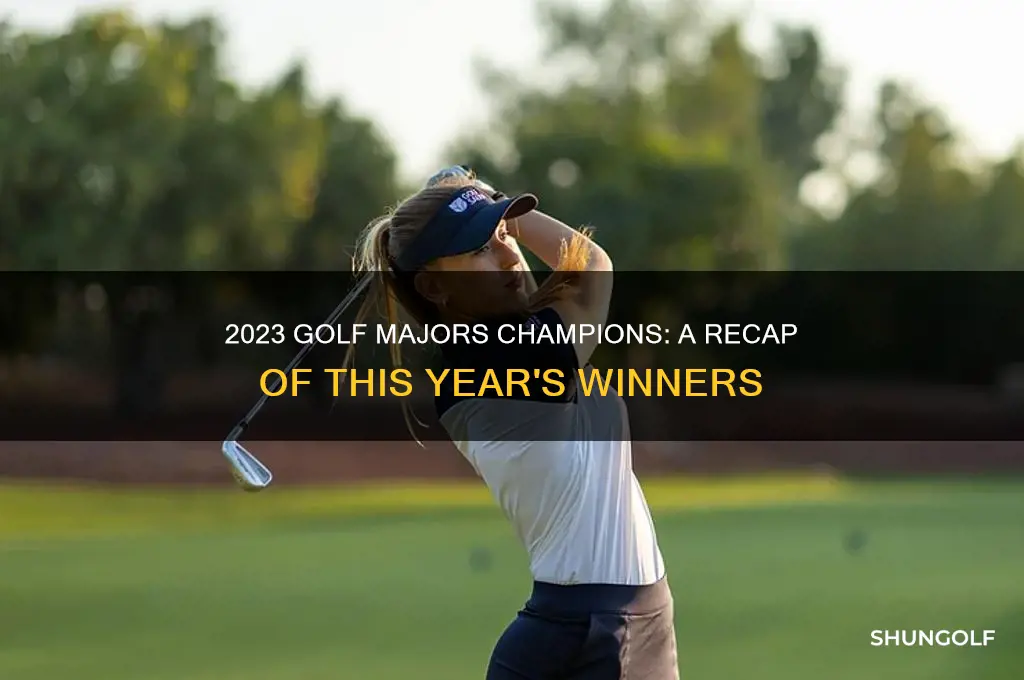 who won the 4 golf majors this year