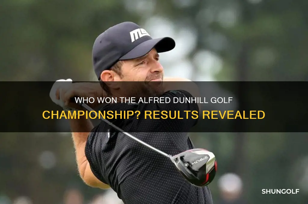 who won the alfred dunhill golf