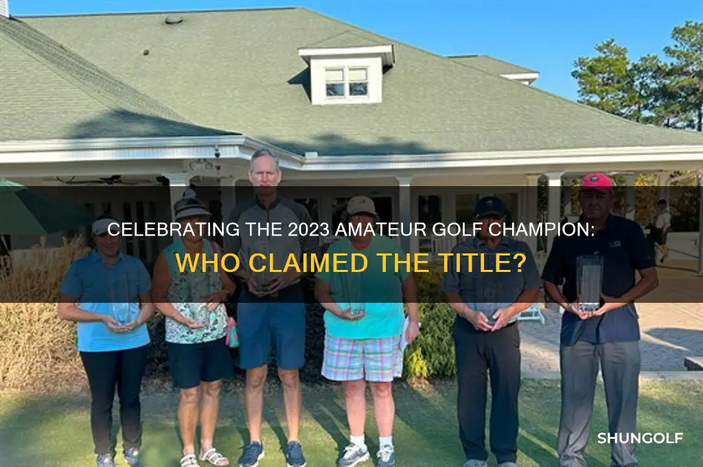 who won the amateur golf championship
