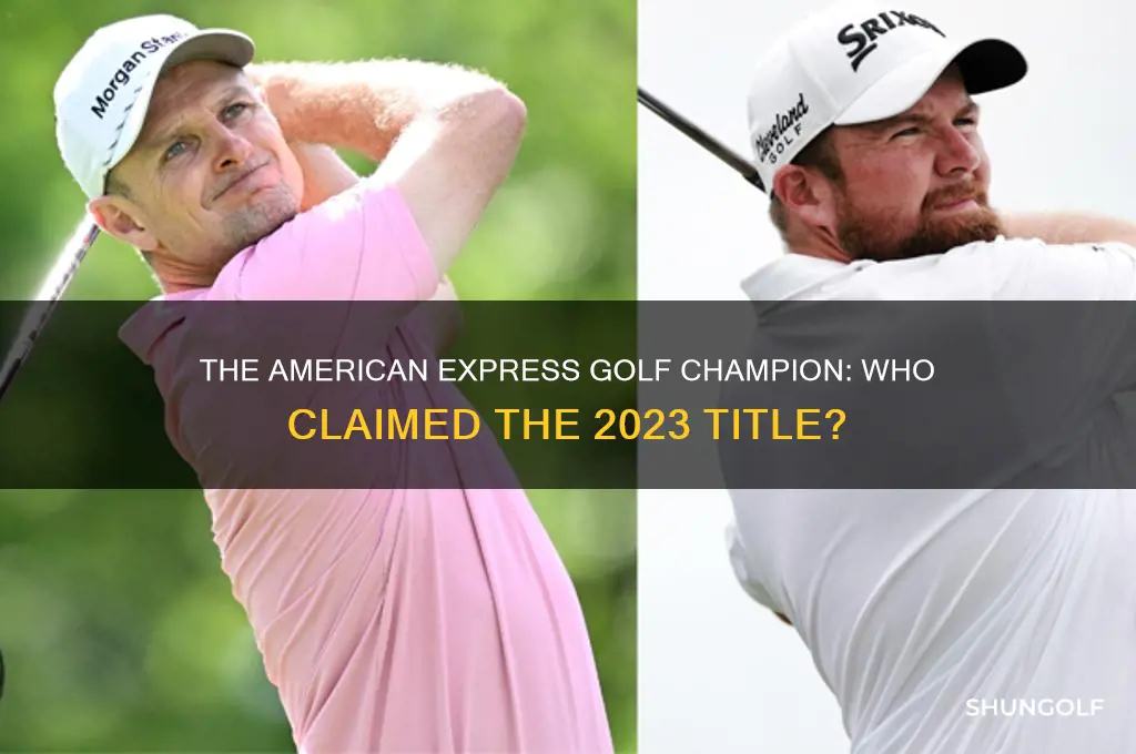 who won the american express golf