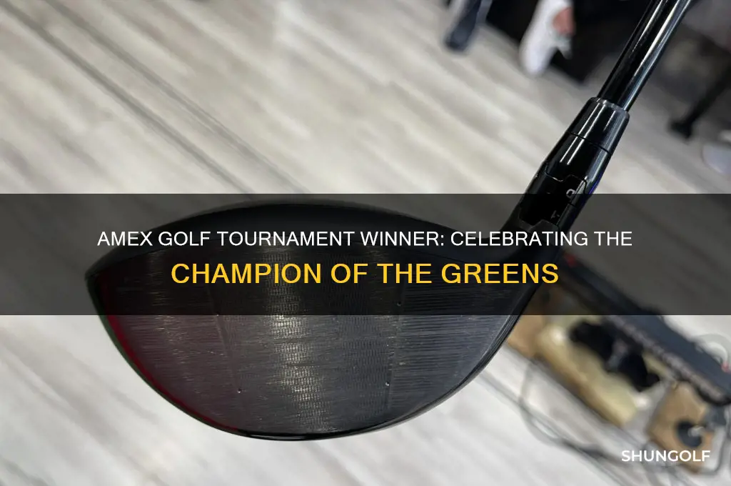 who won the amex golf