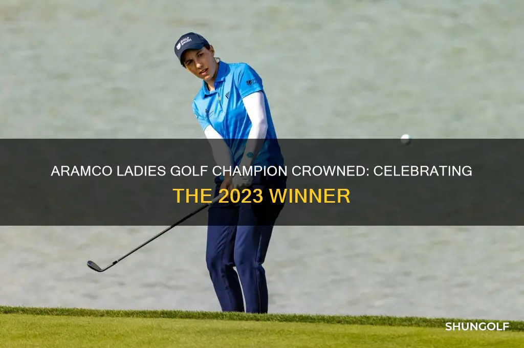who won the aramco ladies golf
