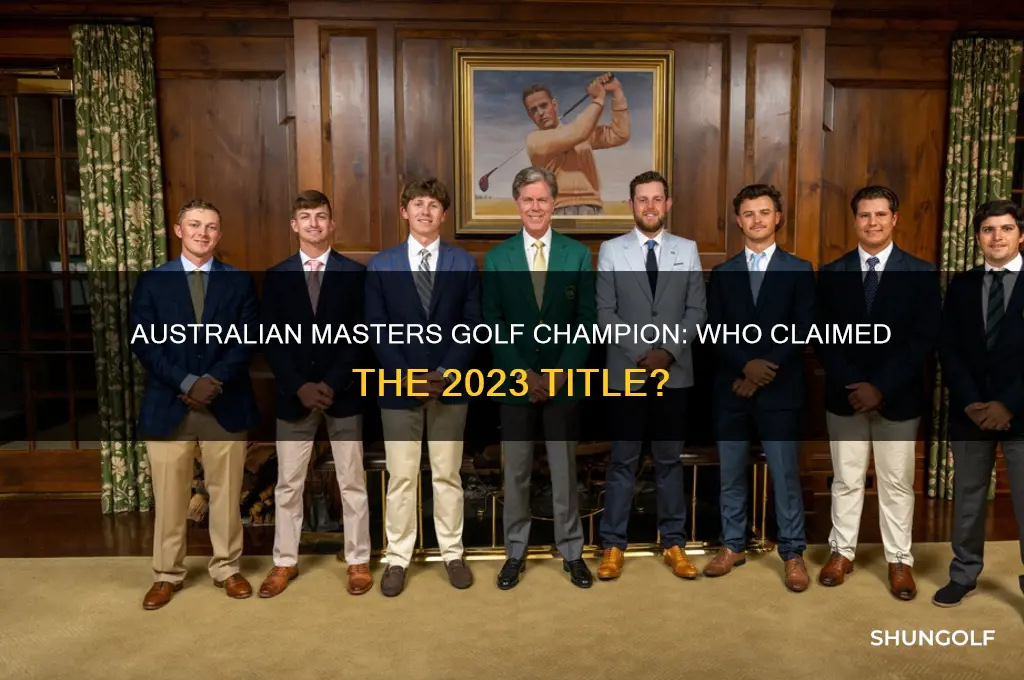 who won the australian masters golf