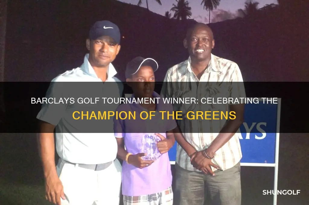 who won the barclays golf