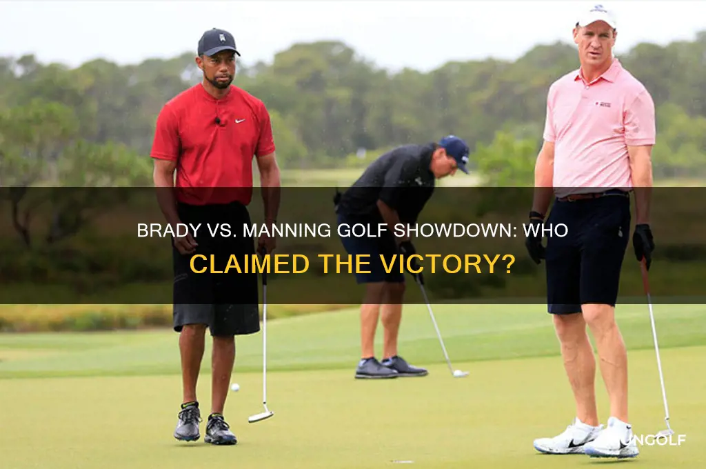who won the brady manning golf game