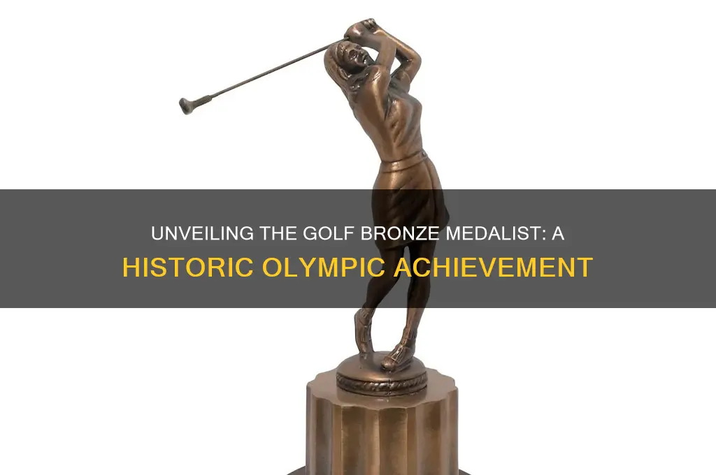 who won the bronze in golf