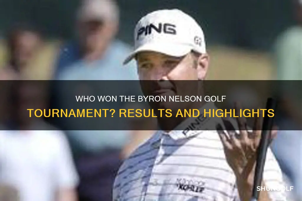 who won the byron nelson golf