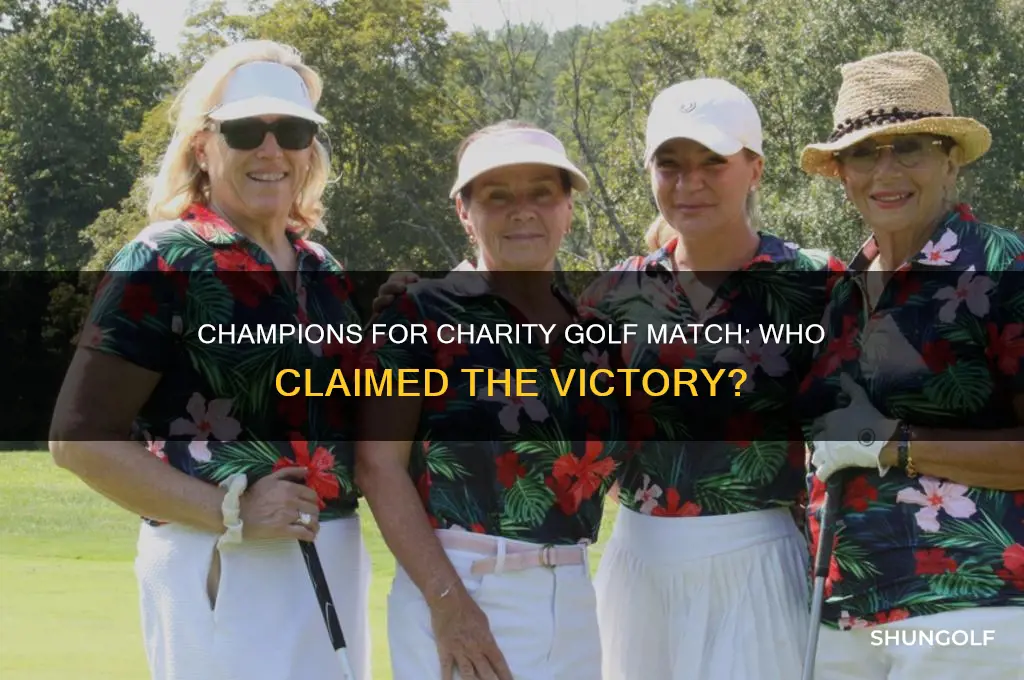 who won the champions for charity golf match
