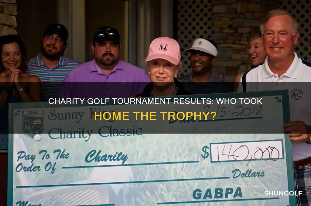 who won the charity golf