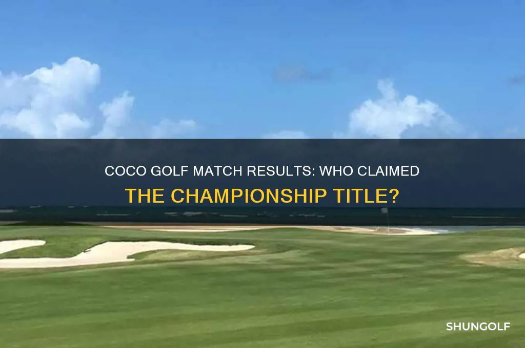 who won the coco golf match