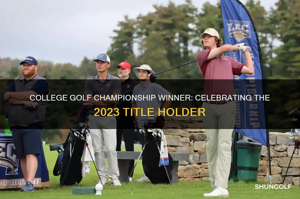 who won the college golf championship