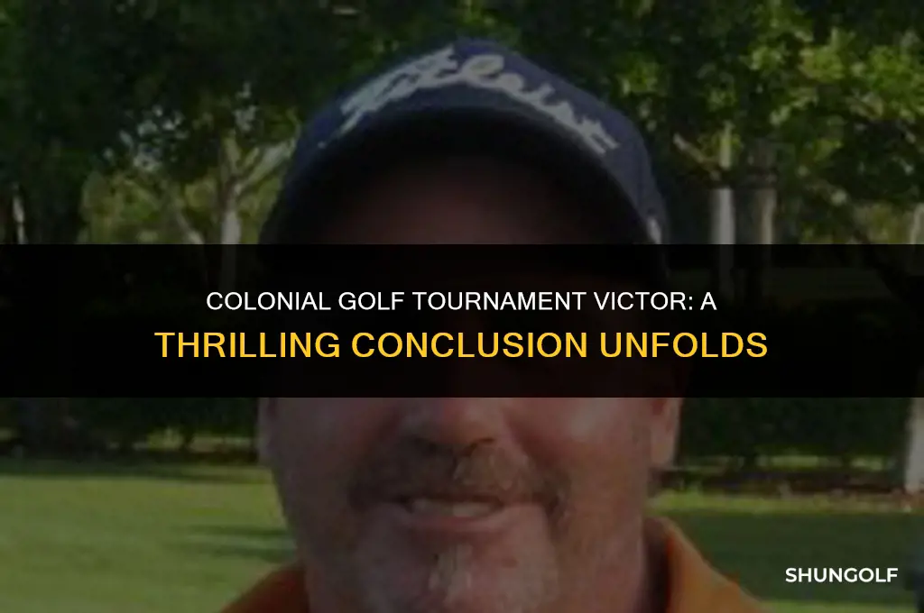 who won the colonial golf tournament