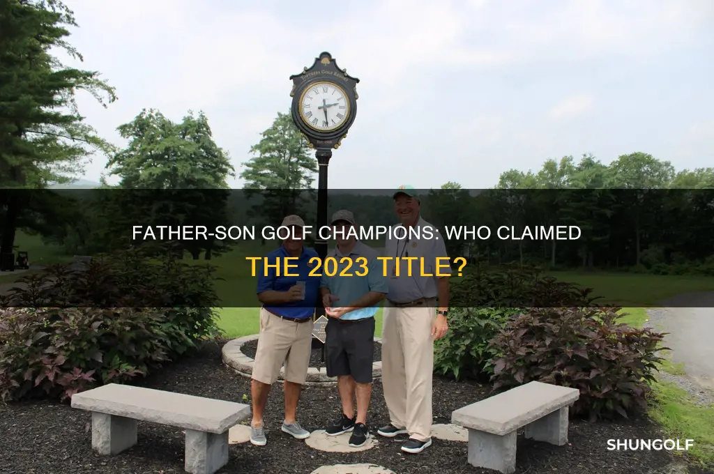 who won the father son golf