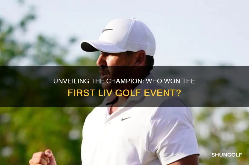 who won the first liv golf event