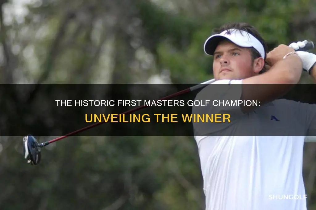 who won the first masters golf