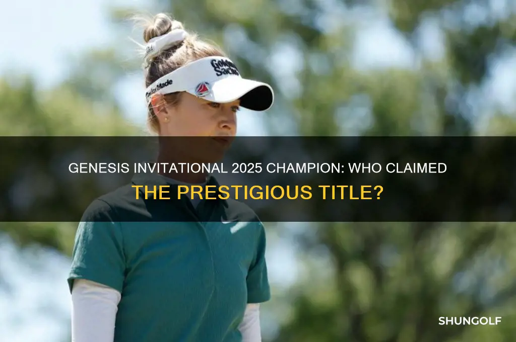 who won the genesis invitational 2025