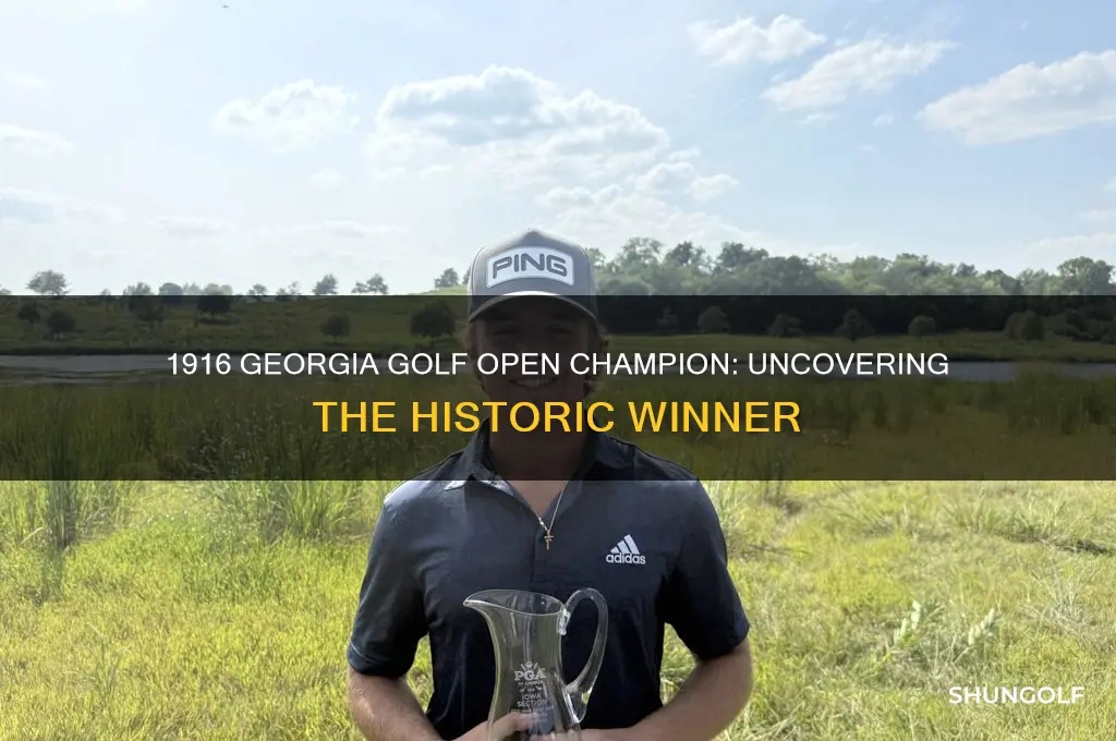 who won the georgia golf open in 1916