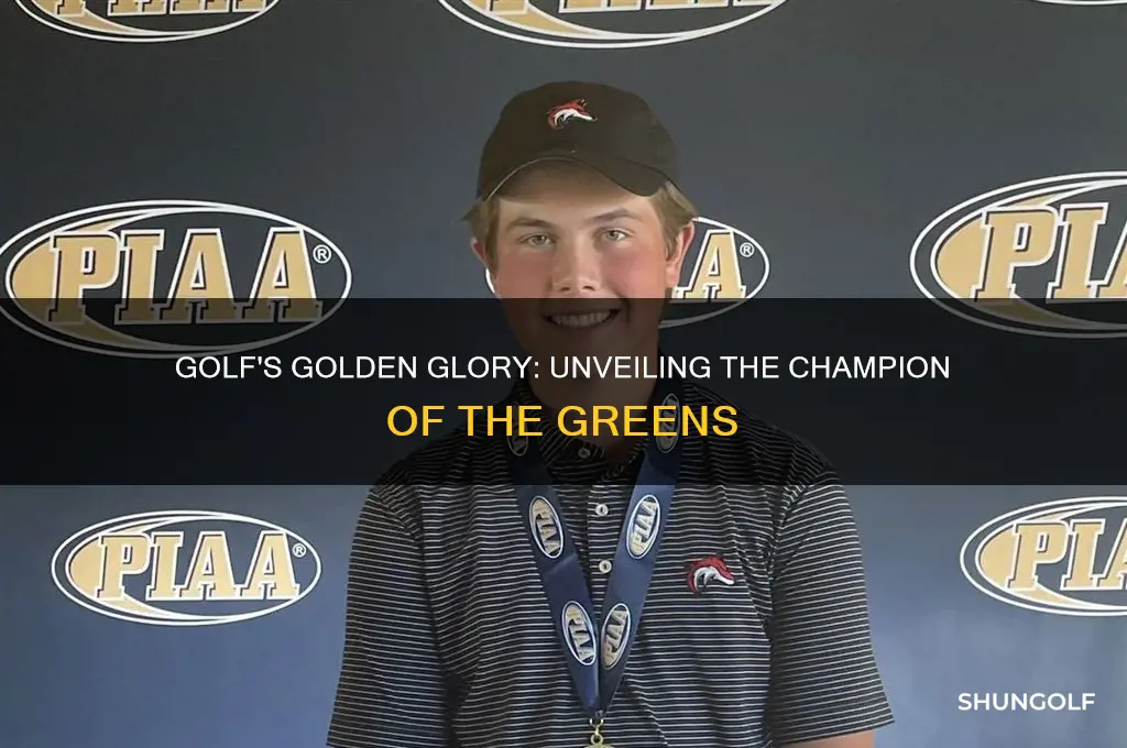 who won the gold in golf