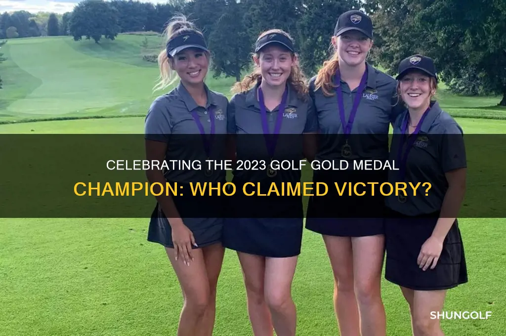 who won the gold medal in golf this year
