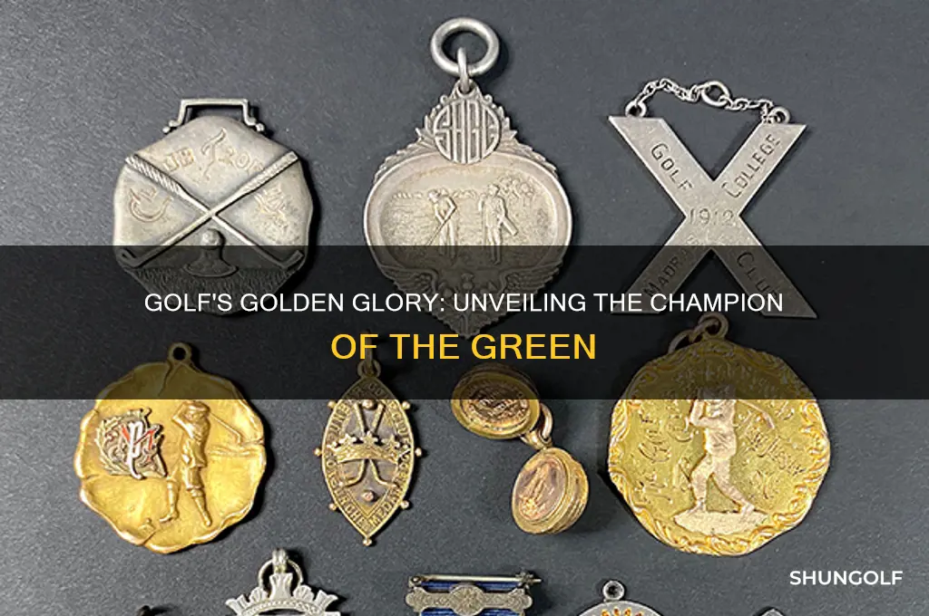 who won the gold metal in golf