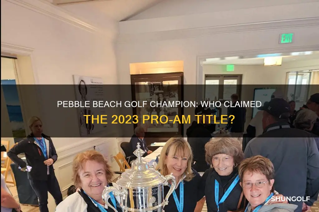 who won the golf at pebble beach