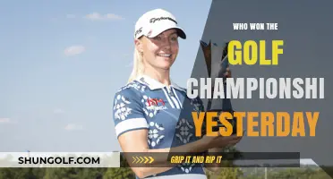 Yesterday's Golf Championship Winner: A Recap of the Thrilling Victory