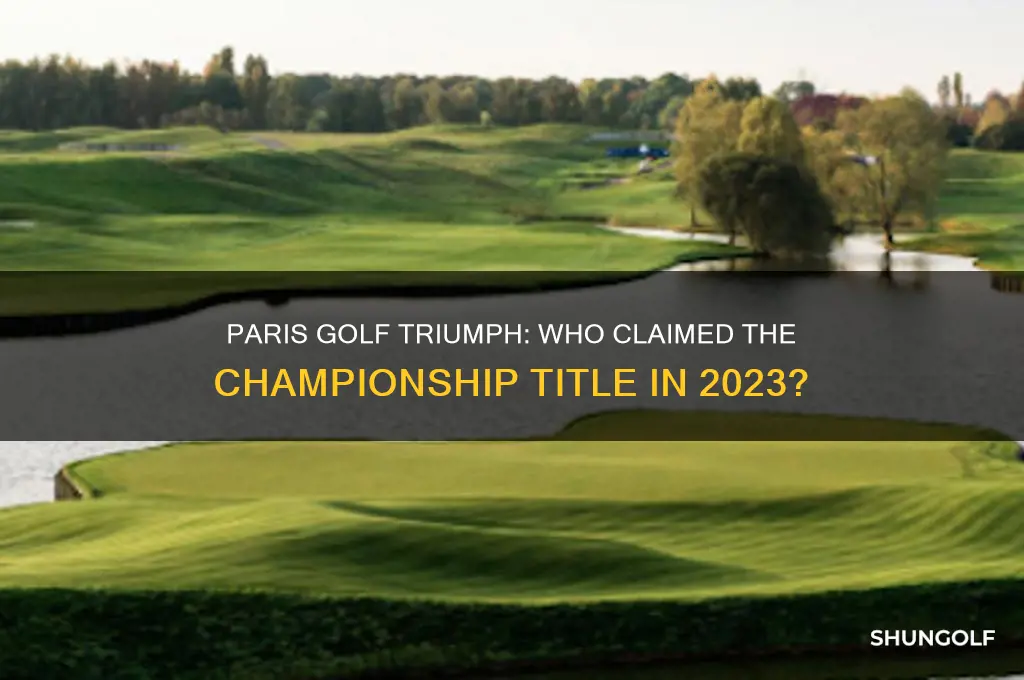 who won the golf in paris