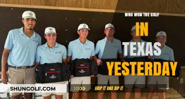 Texas Golf Triumph: Yesterday's Champion Crowned in Lone Star State