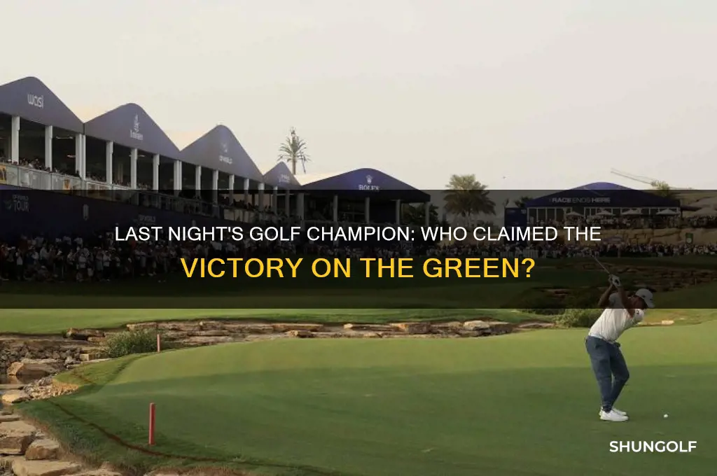 who won the golf last night