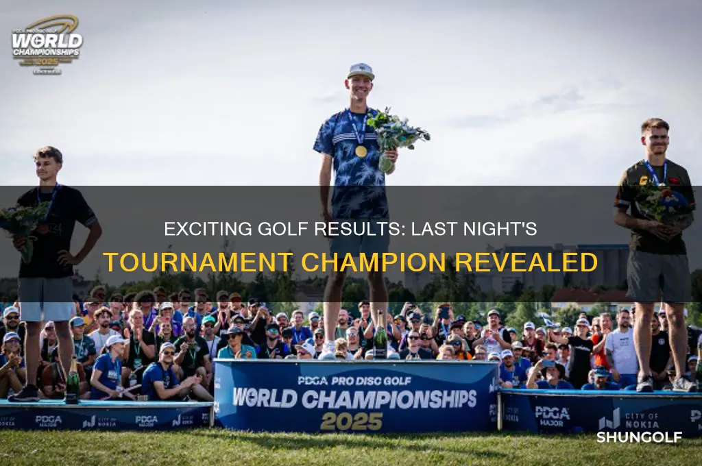 who won the golf last nite