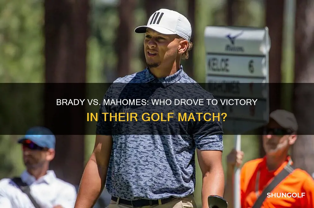 who won the golf match between brady and mahomes