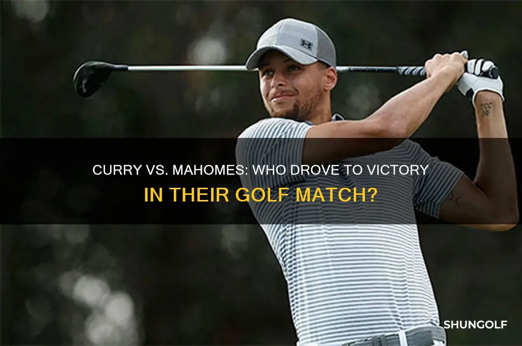 who won the golf match between curry and mahomes