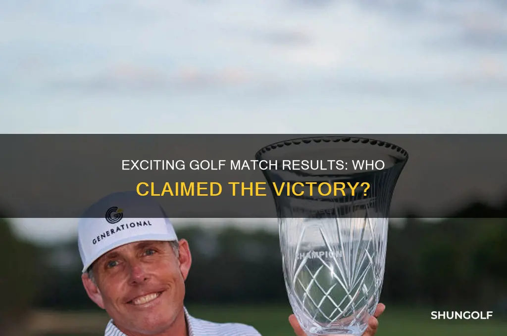 who won the golf match between