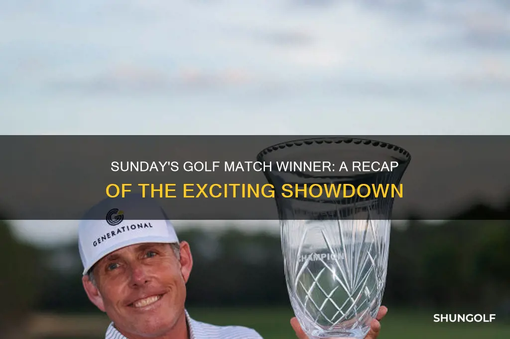 who won the golf match on sunday