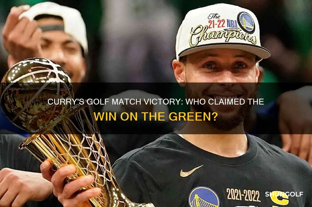 who won the golf match with curry