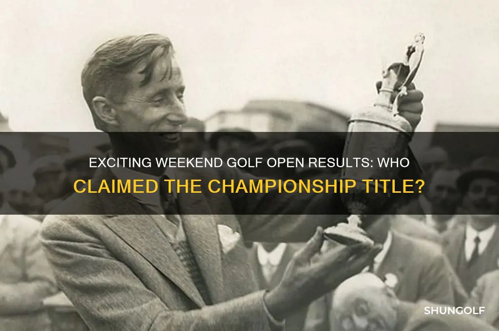 who won the golf open this weekend