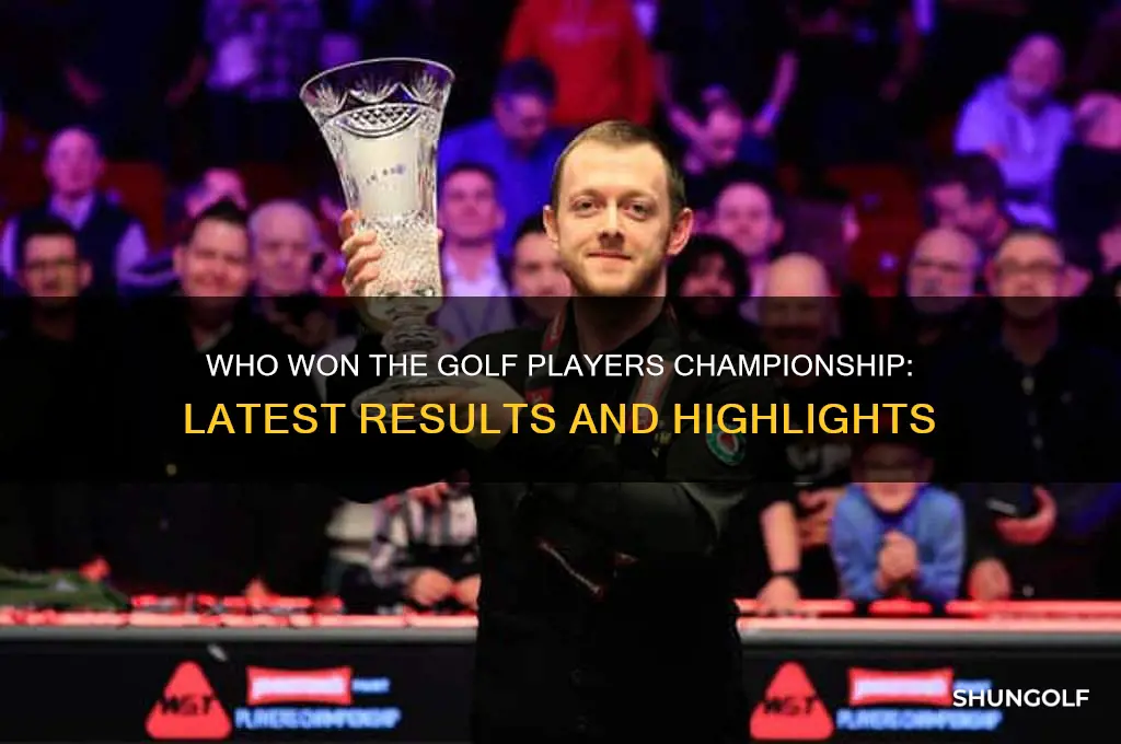 who won the golf players championship