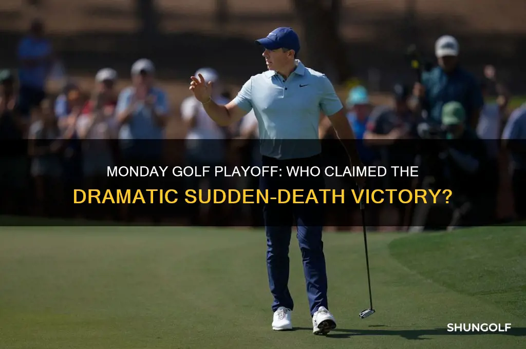 who won the golf playoff on monday