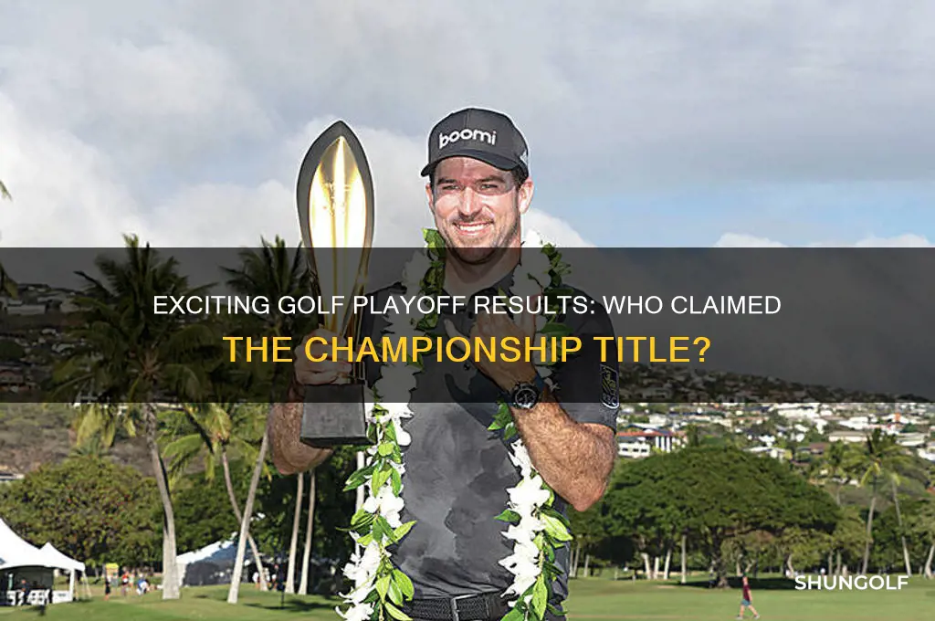who won the golf playoff
