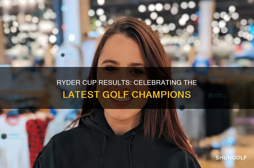 who won the golf ryder cup