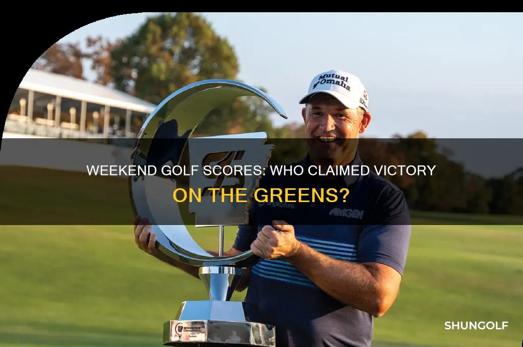 who won the golf scores from this past weekend