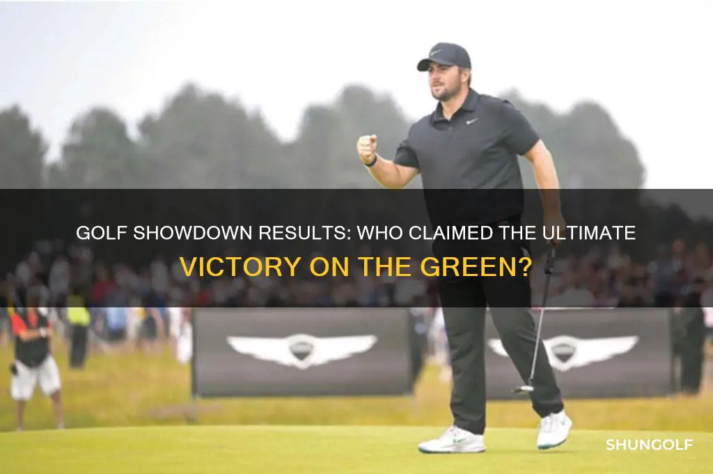 who won the golf showdown