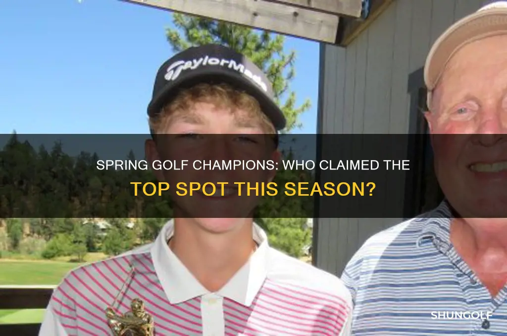 who won the golf spring sports