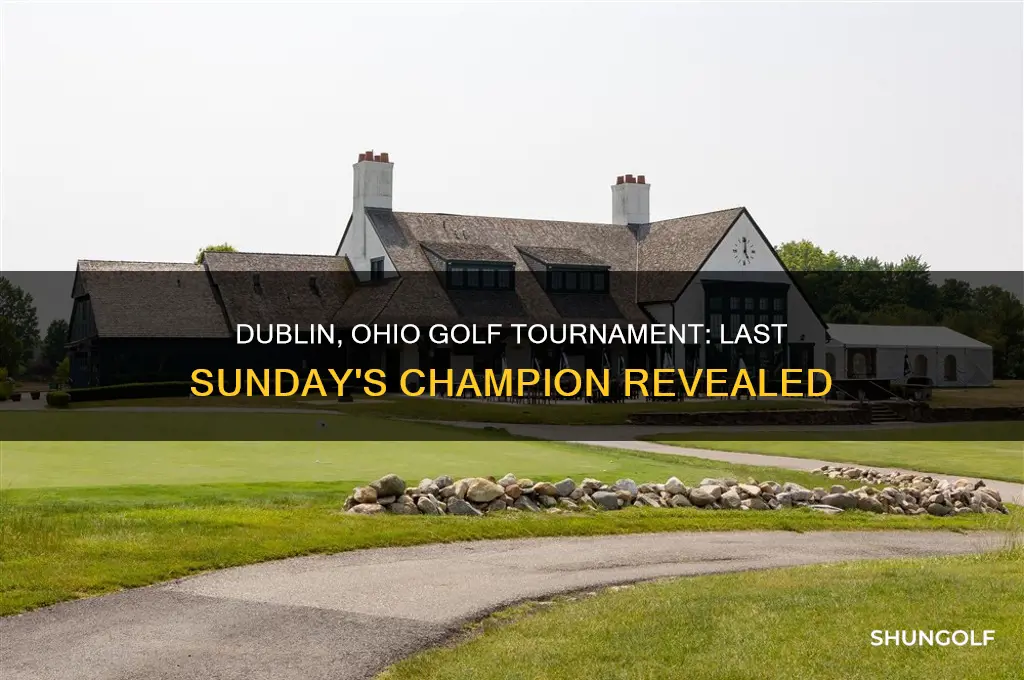 who won the golf tourament in dublin ohio las tsunday