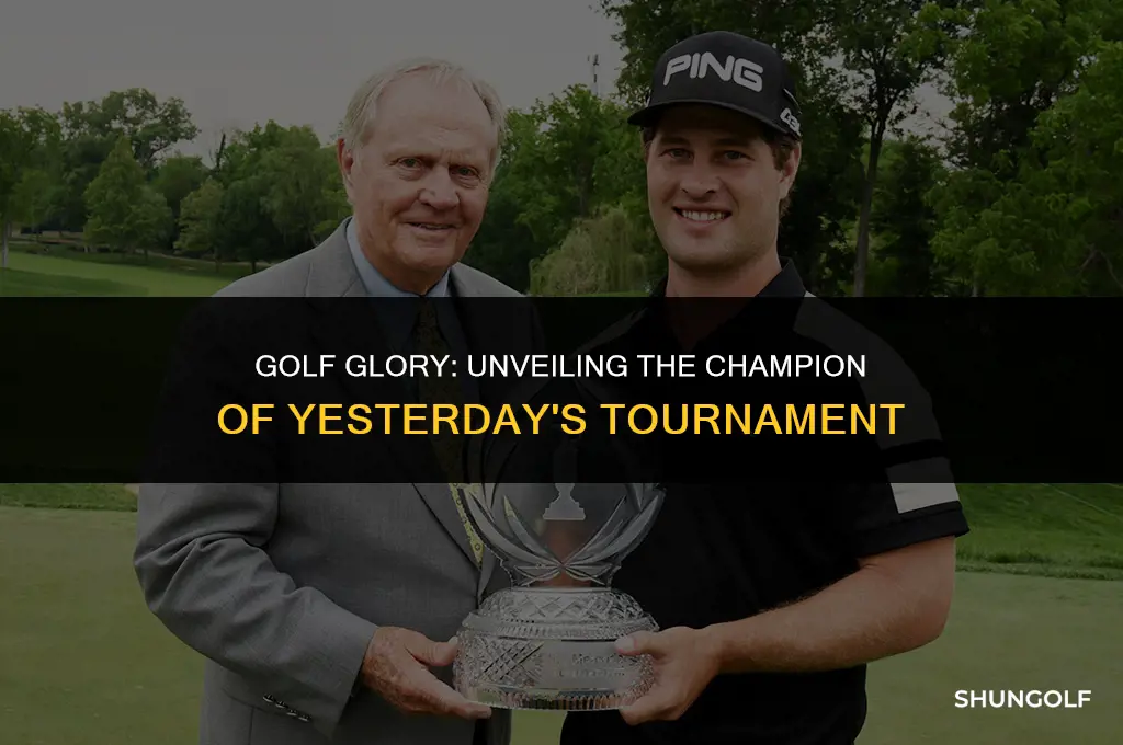 who won the golf tournament yesterday