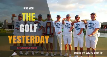 Yesterday's Golf Champion: Who Claimed the Top Spot on the Leaderboard?