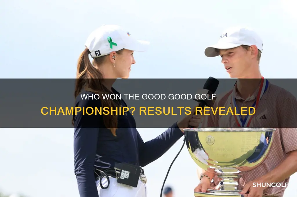 who won the good good golf championship