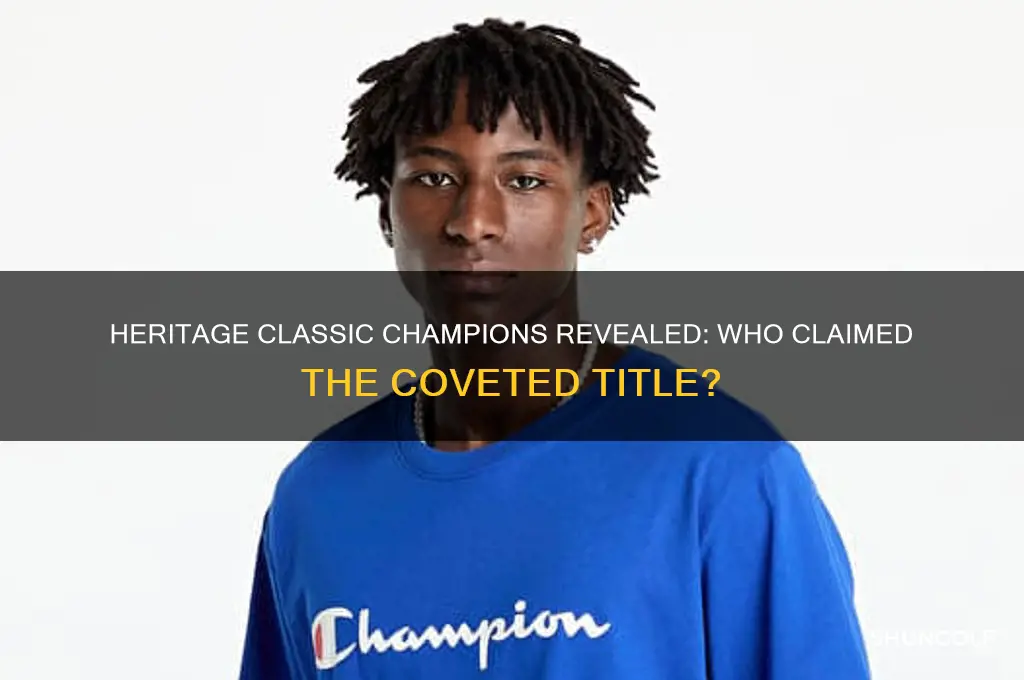 who won the heritage classic